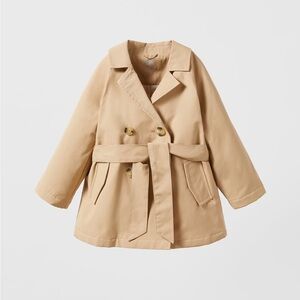 Zara toddler padded trench coat size 18-24 months, beige color